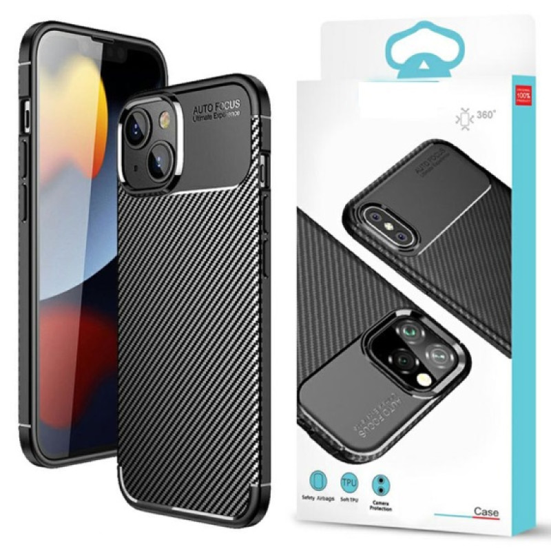 Husa AutoFocus - iPhone 11 Pro Max - Carbon Grain | BLACK Husa AutoFocus - iPhone 11 Pro Max - Carbon Grain | BLACK
