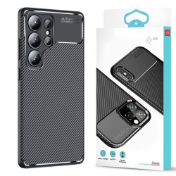 Husa AutoFocus - Samsung S22 Ultra - Carbon Grain BLACK Husa AutoFocus - Samsung S22 Ultra - Carbon Grain BLACK